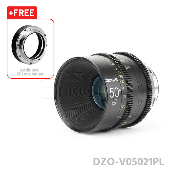 DZOFILM 50mm T2.1 VESPID Prime Full Frame Cinema Lens PL&EF interchangeable Mount