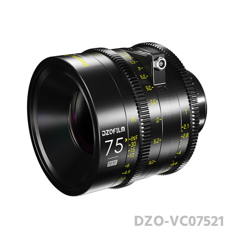 DZOFILM VESPID Cyber 75mm T2.1 Prime Cine Lens PL&EF interchangeable Mount
