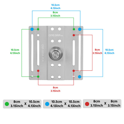 CINEGRIPPRO Professional Monitor Stand Monitor Quick Release Plate for Photography Studio
