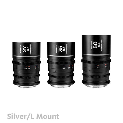 Laowa Nanomorph S35 Prime 3-Lens Bundle (27mm, 35mm, 50mm)