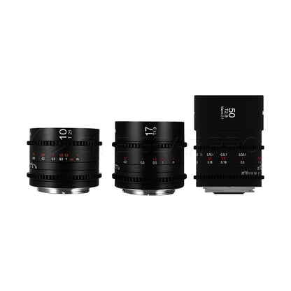 Laowa MFT Cine Prime 3-Lens Wide + Macro Bundle(10mm,17mm,50mm)