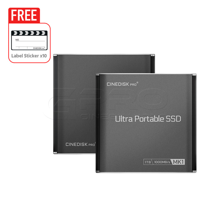 CINEDISKPRO Ultra Portable SSD MK1 1TB USB 3.2 1000MB/s