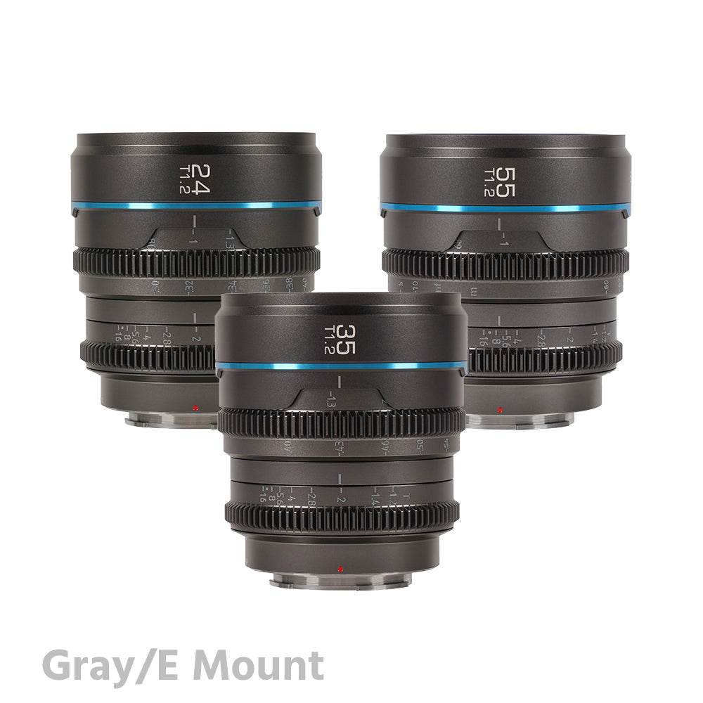 SIRUI Night Walker S35 Cine 3 Lens Set (24mm & 35mm & 55mm T1.2)