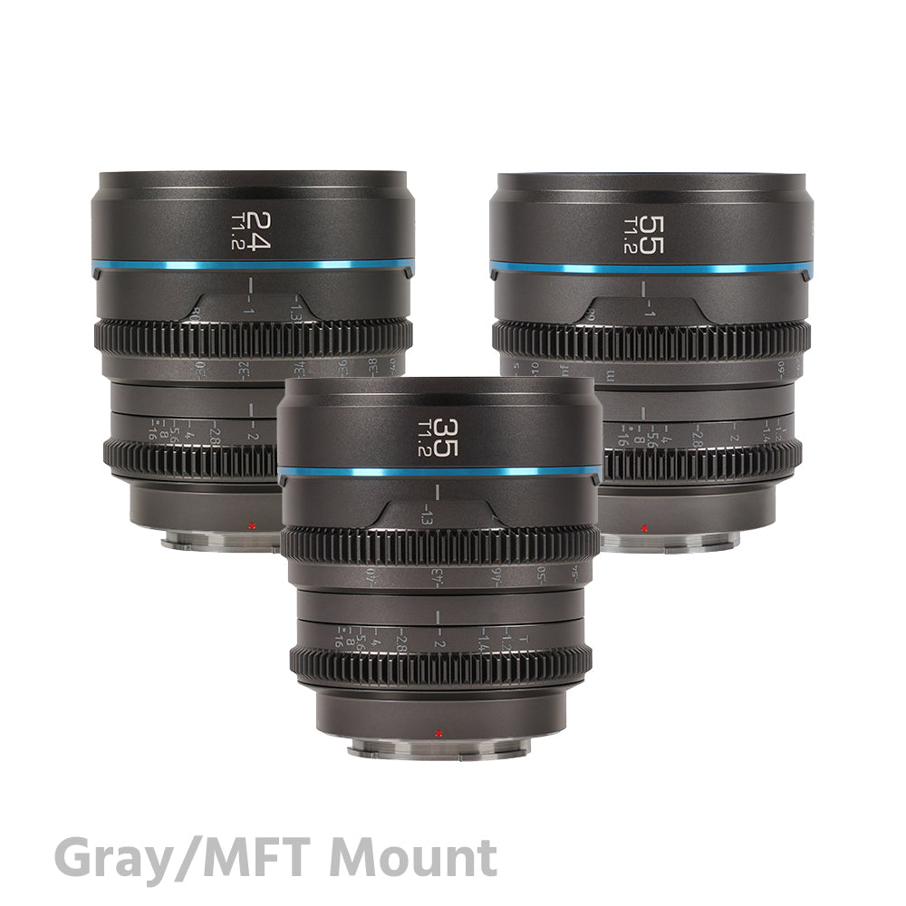 SIRUI Night Walker S35 Cine 3 Lens Set (24mm & 35mm & 55mm T1.2)