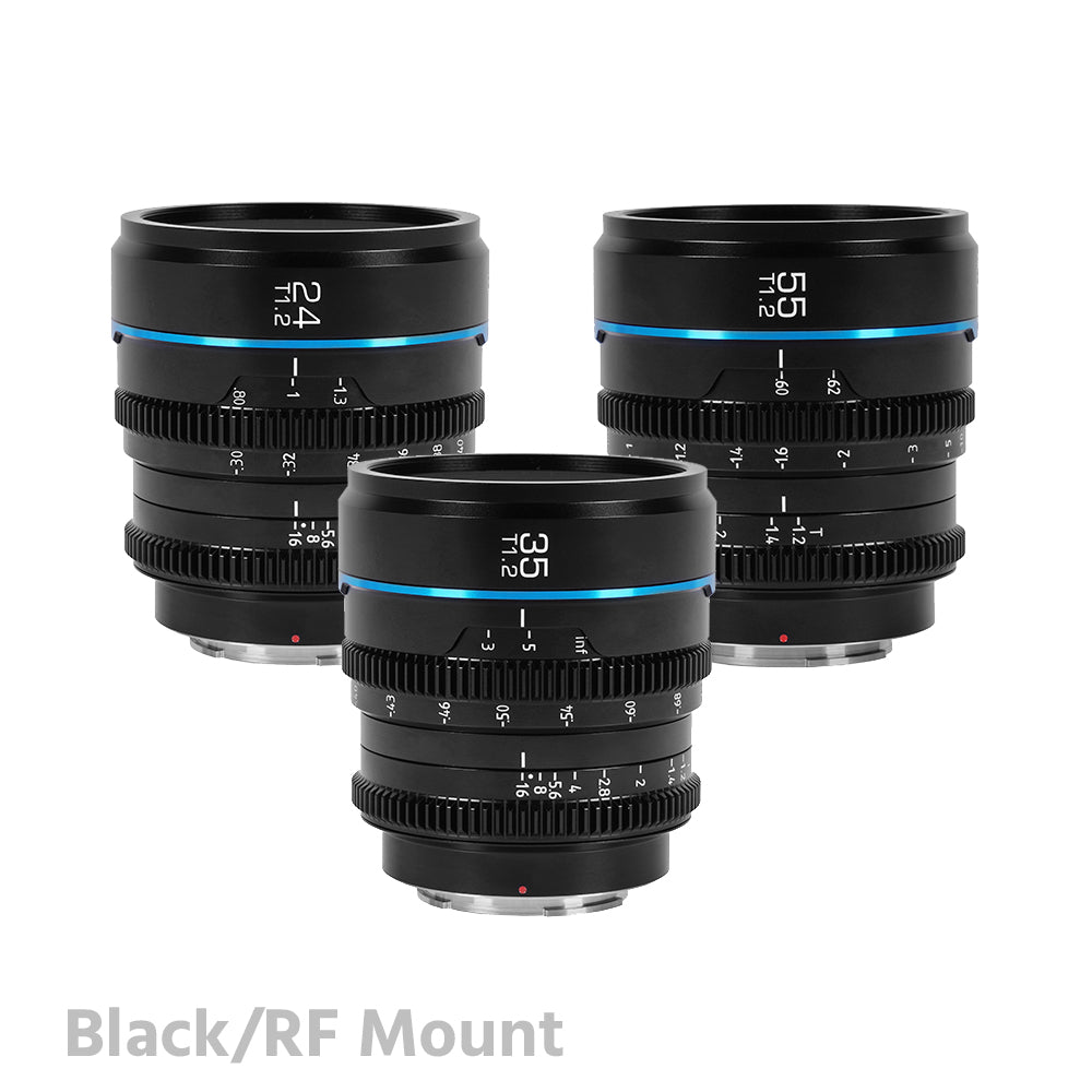 SIRUI Night Walker S35 Cine 3 Lens Set (24mm & 35mm & 55mm T1.2)