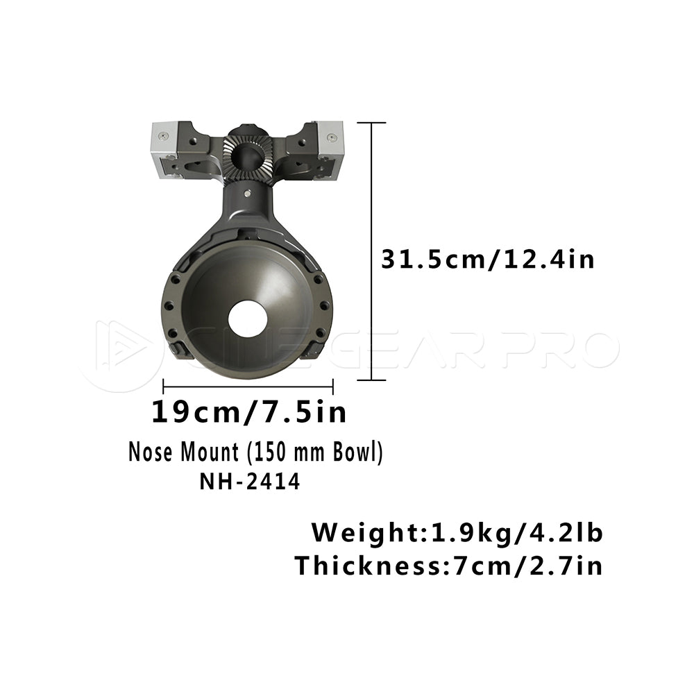NSH NH-2414 Nose mount (150mm bowl)