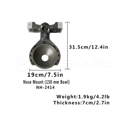NSH NH-2414 Nose mount (150mm bowl)