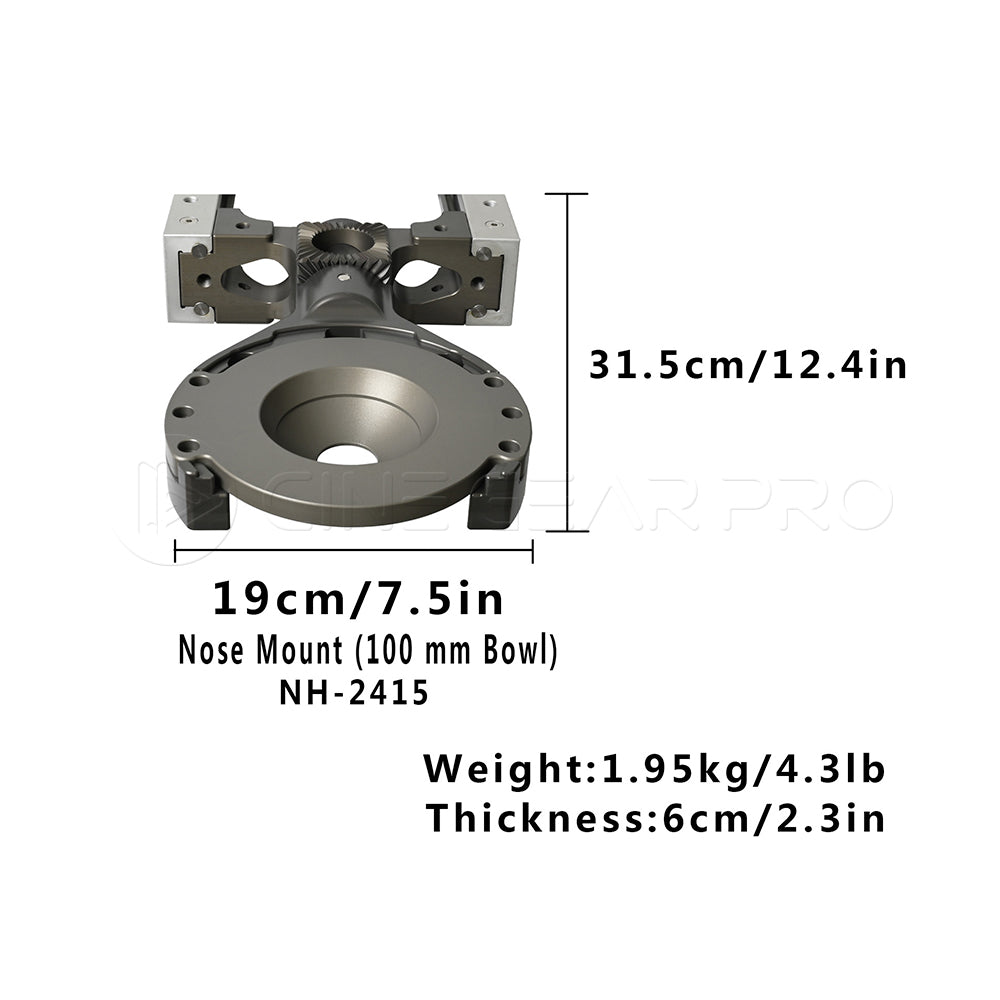 NSH NH-2415 Nose mount (100mm bowl)