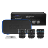 SIRUI Night Walker S35 Cine 3 Lens Set (24mm & 35mm & 55mm T1.2)