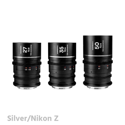 Laowa Nanomorph S35 Prime 3-Lens Bundle (27mm, 35mm, 50mm)