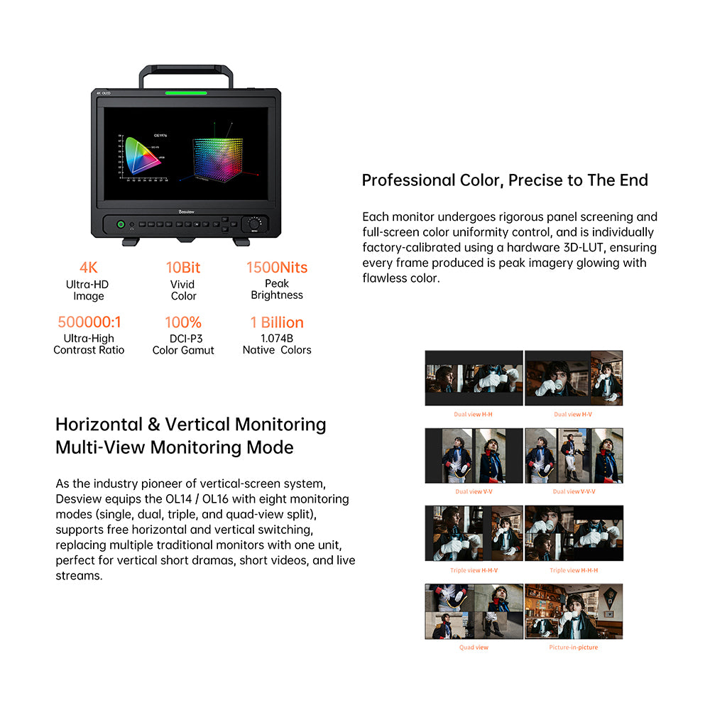 Desview OL16 4K AMOLED Production Monitor