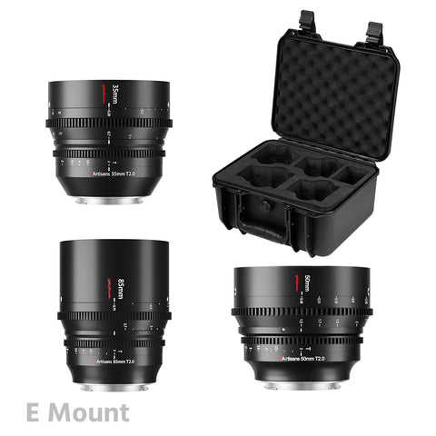 7Artisans 35mm/50mm/85mm T2.0 Full Frame Cine Lens E/L/Z mount