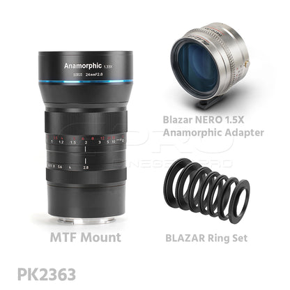 SIRUI 24MM F2.8 1.33x Anamorphic Lens (MFT/E/EF-M/Z/X Mount)