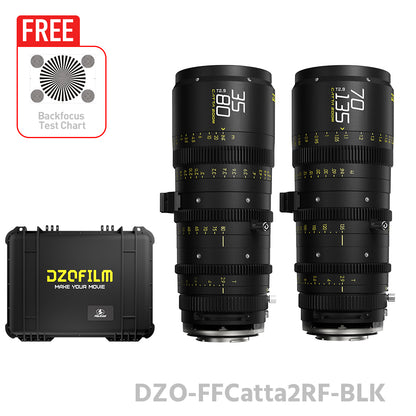 DZOFILM CATTA ZOOM FF 35-80 & 70-135mm T2.9 Dual Lens Bundle (E/RF/L/Z/X, White/Black)