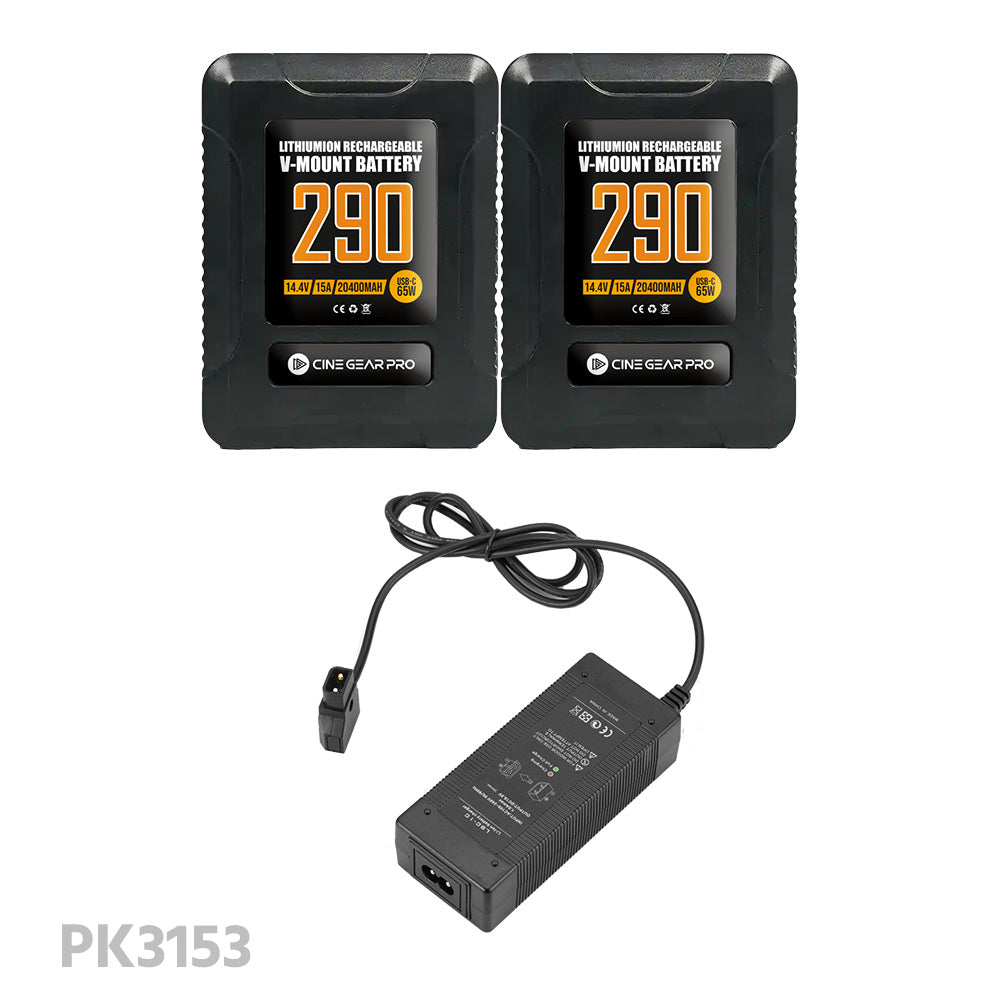 CGPro Ultra Small Size Mini V-Lock Li-Ion V-Mount Battery w/ USB Output (98-290Wh)