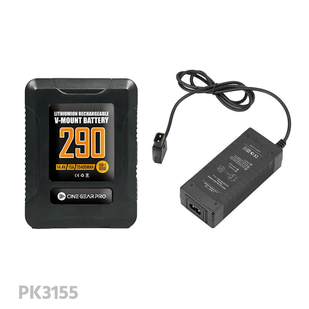 CGPro Ultra Small Size Mini V-Lock Li-Ion V-Mount Battery w/ USB Output (98-290Wh)