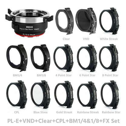 MEIKE Drop-in Filter Mount Adapter for PL Mount Cine Lens PL-E/PL-L/PL-RF/PL-X/PL-Z
