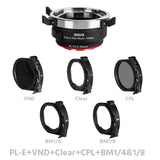 MEIKE Drop-in Filter Mount Adapter for PL Mount Cine Lens PL-E/PL-L/PL-RF/PL-X/PL-Z