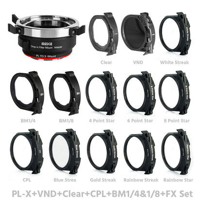 MEIKE Drop-in Filter Mount Adapter for PL Mount Cine Lens PL-E/PL-L/PL-RF/PL-X/PL-Z