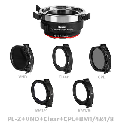 MEIKE Drop-in Filter Mount Adapter for PL Mount Cine Lens PL-E/PL-L/PL-RF/PL-X/PL-Z