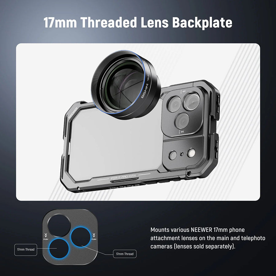 NEEWER PA143/PA144 Phone Cage Compatible with iPhone 17 Pro/Pro Max