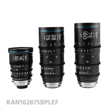 Laowa Ranger FF (16-30mm,28-75mm,75-180mm) Cine Lens 3-Lens Bundle