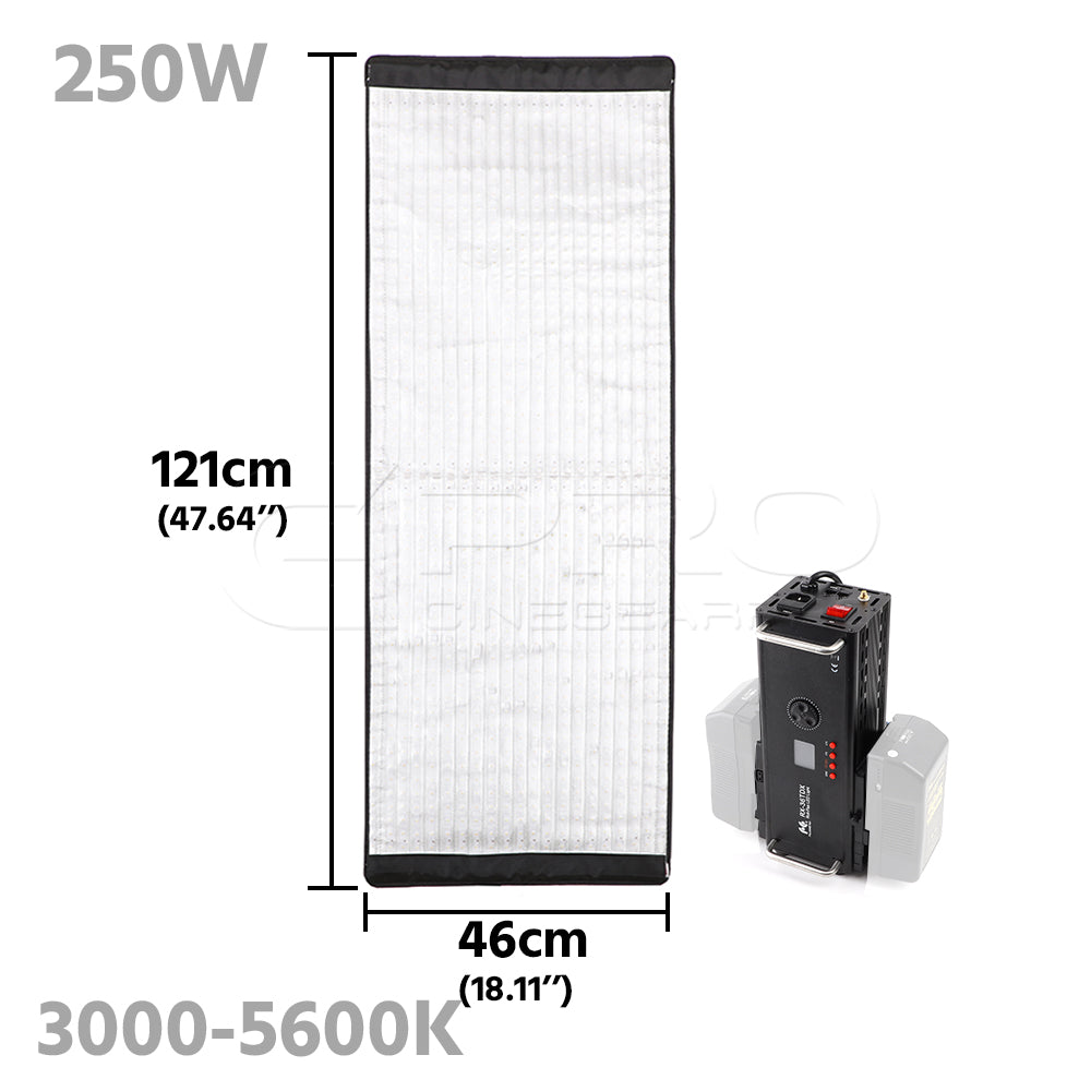 FalconEyes RX-36TDX 250W Bi-Color Roll-Flex Flexible LED Panel