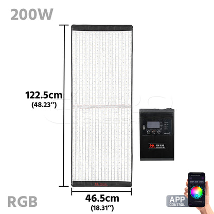 FalconEyes RX-836A 200W RGB ROLL-FLEX FLEXIBLE LED Panel Light