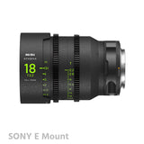 NiSi ATHENA 18mm T2.2 with Drop-In Filter PRIME Full Frame Cinema Lens RF/E/L Mount
