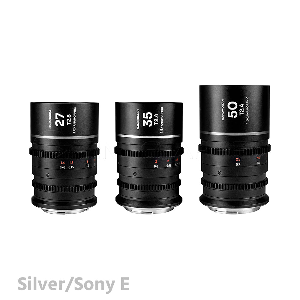 Laowa Nanomorph S35 Prime 3-Lens Bundle (27mm, 35mm, 50mm)