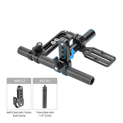 Nitze T-D02B Extension Arm Bracket For DJI Focus Pro LiDAR Range Finder