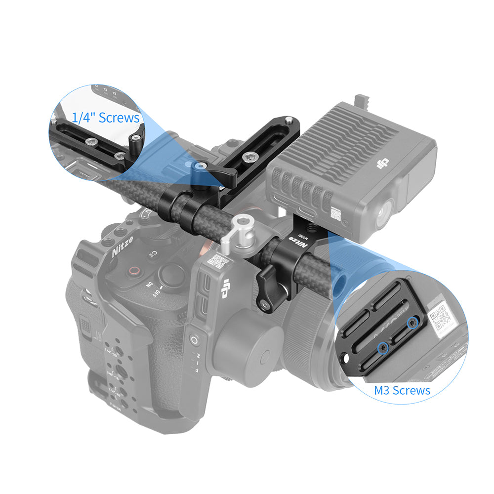 Nitze T-D02B Extension Arm Bracket For DJI Focus Pro LiDAR Range Finder