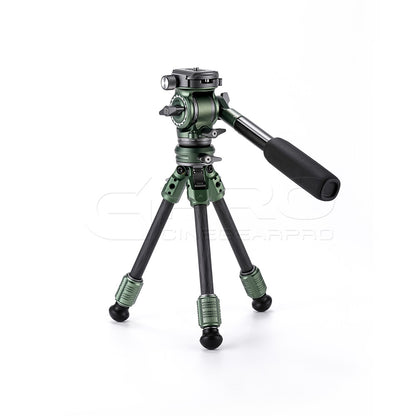 TILTA TT-VT03-FB Tabletop Video Fluid Head with 1-Stage Carbon Fiber Tripod Legs (3KG)