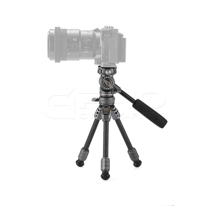 TILTA TT-VT03-FB Tabletop Video Fluid Head with 1-Stage Carbon Fiber Tripod Legs (3KG)
