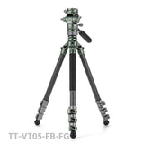 TiLTA VT05 Travel Video Fluid Head with 3-Stage Carbon Fiber Tripod Legs (5KG)