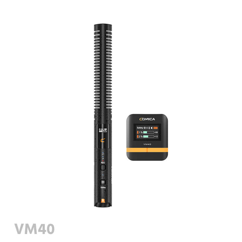 Comica Audio VM40 Super Cardioid Wireless Shotgun Microphone (2.4 GHz)