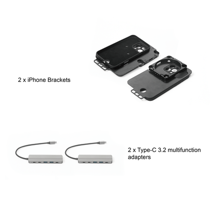 PDMOVIE iPhone Bracket & Type-C Multifunctional Adapter For 3D AIR iPhone SMART