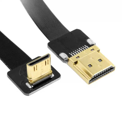CGPro HDMI Male FPC Flat Cable to 90 Degree Up Angled FPV Mini HDMI Male for GOPRO Multicopter Aerial Photography