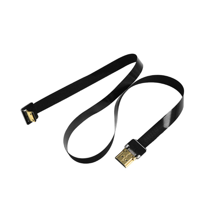CGPro HDMI Male FPC Flat Cable to 90 Degree Up Angled FPV Mini HDMI Male for GOPRO Multicopter Aerial Photography