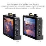 FeelWorld FT6 FR6 Two 5.5" On-Camera Monitors with Wireless Transmitter & Receiver System