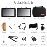 FeelWorld FT6 FR6 Two 5.5" On-Camera Monitors with Wireless Transmitter & Receiver System