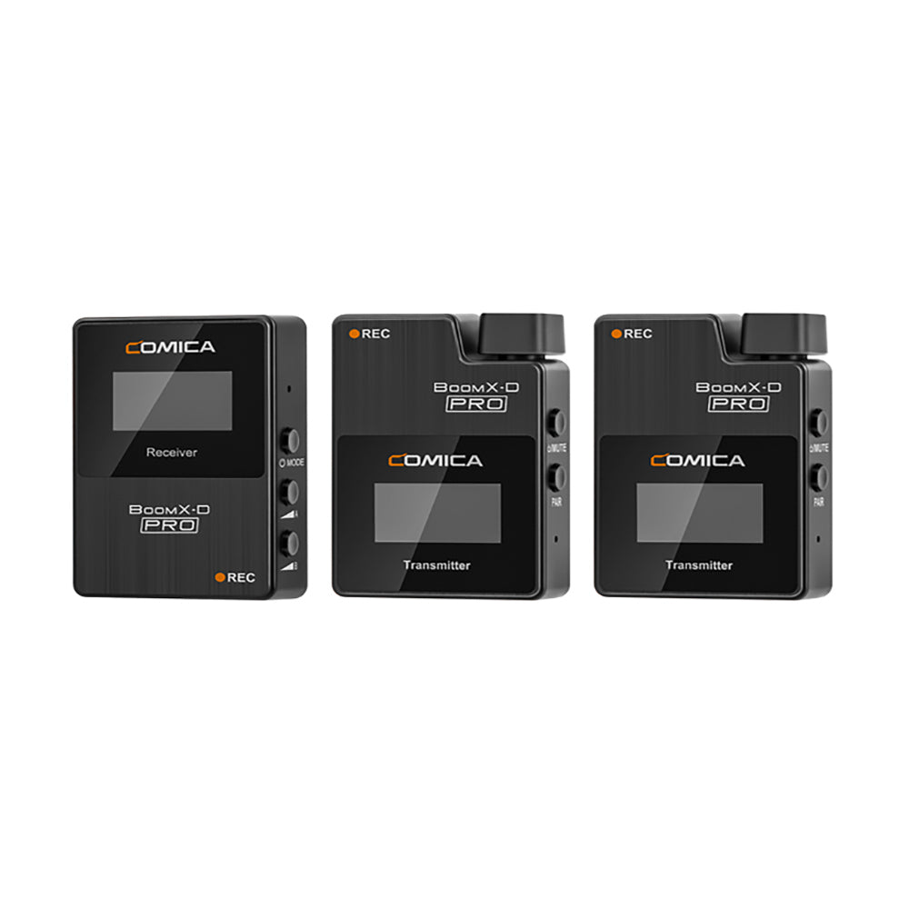 COMICA BoomX-D PRO 2.4G Digital Dual-channel 1-Trigger-2 Wireless Microphone