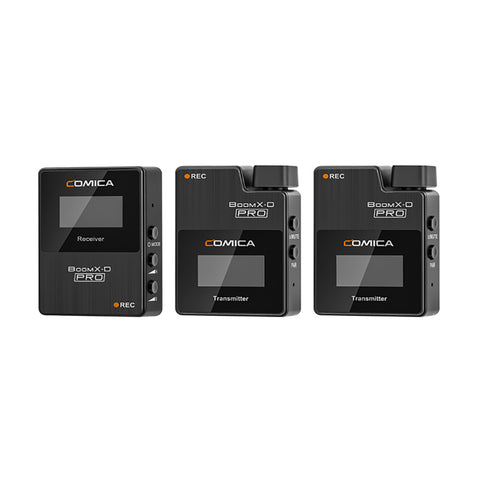 Comica BoomX-D PRO 2.4G Digital Dual-channel 1-Trigger-2 Wireless Microphone