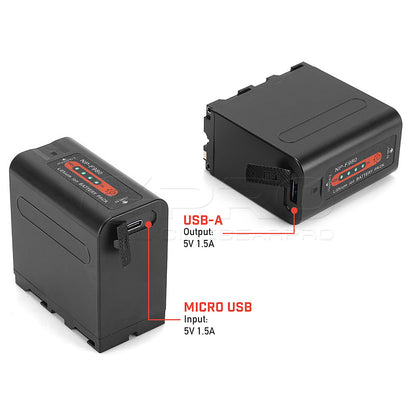 CGPro Sony NP-F980 Battery 7.4V 7800mAh With USB-A and USB-C Port