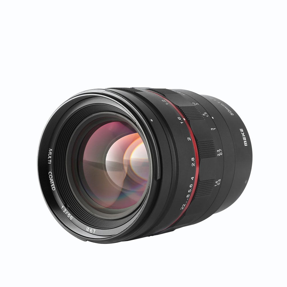 MEIKE 50mm Large Aperture Manual Focus Lens – CINEGEARPRO SHOP