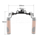 CGPro 15mm Rod Clamp Crossbar With Dual ARRI Rosette Mount Rosette Components - CINEGEARPRO