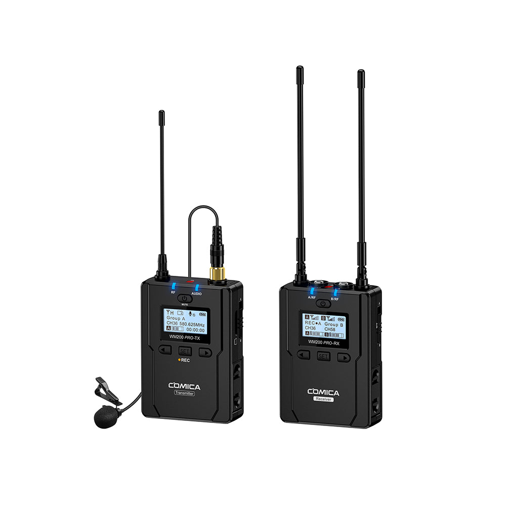 COMICA CVM-WM200 PRO UHF Metal Dual-channel Wireless Microphone