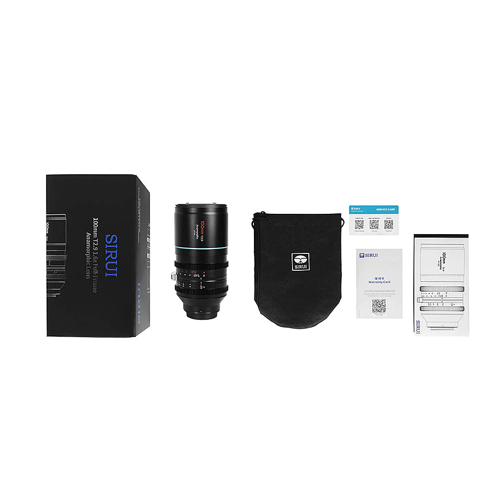 SIRUI Venus 100mm T2.9 1.6x Full-Frame Anamorphic Lens