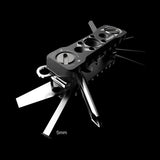 Vlogger Folding Screwdriver and Hex Key Utility Multi Tool (Black)