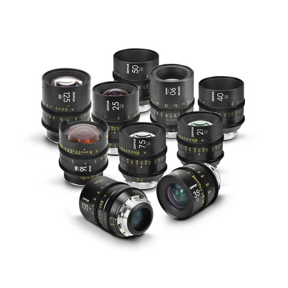 DZOFILM VESPID Prime Full Frame Cinema 10 Lens Set PL&EF interchangeable Mount